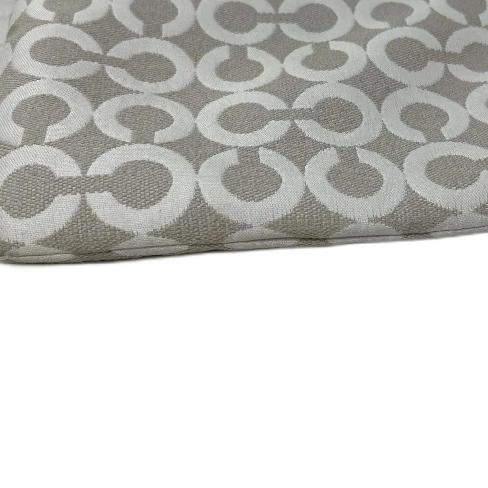 Coach Peyton Op Art Beige Signature Print Crossbody Bag